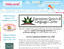 Tablet Screenshot of expressionspeech.com